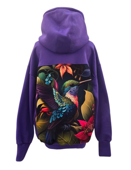 Bluza-kameleon-z-suwakiem-koliber-w-kwiatach