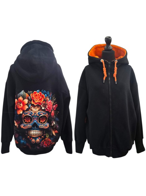 Bluza-kameleon-z-suwakiem-czaszka-w-kwiatach-III
