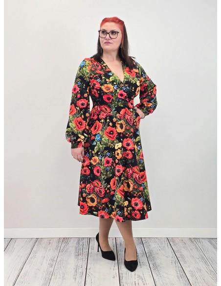 Sukienka VIOLA  jersey kolor midi