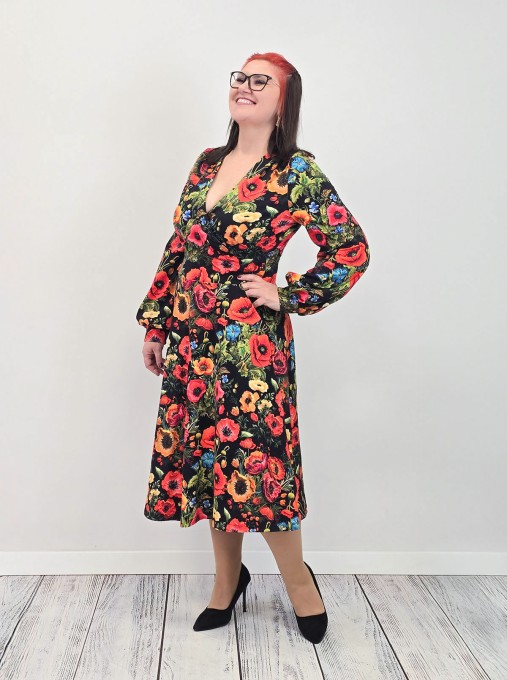 Sukienka VIOLA  jersey kolor midi