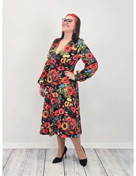 Sukienka VIOLA  jersey kolor midi