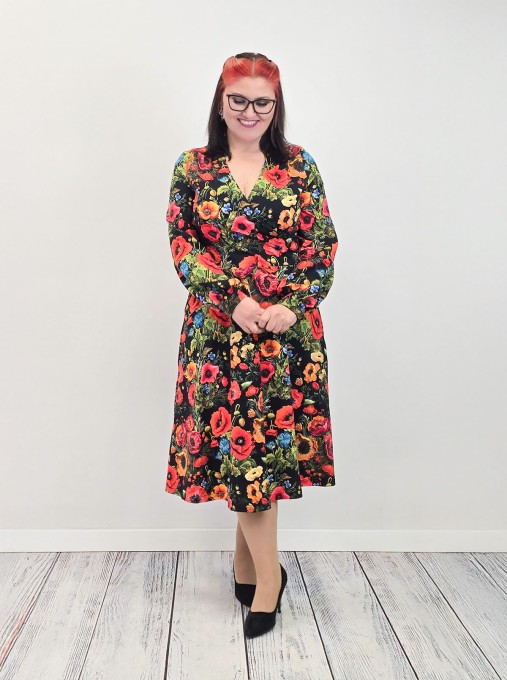 Sukienka VIOLA  jersey kolor midi