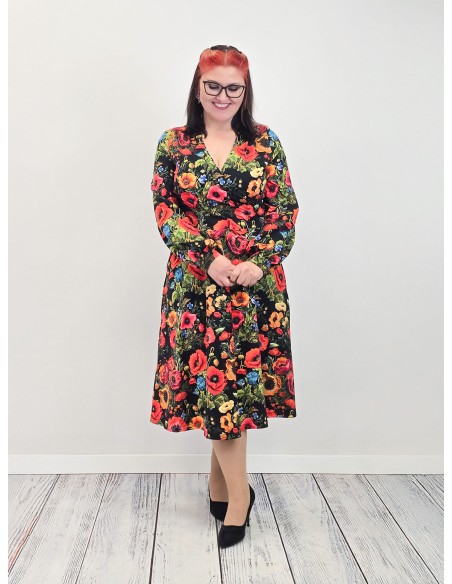 Sukienka VIOLA  jersey kolor midi