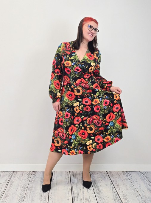 Sukienka VIOLA  jersey kolor midi