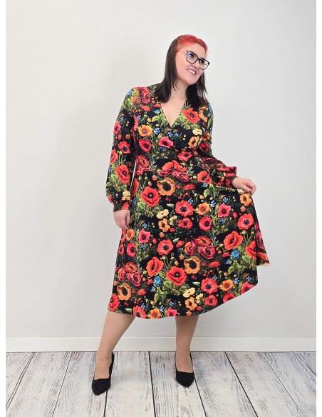 Sukienka VIOLA  jersey kolor midi