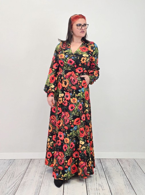 Sukienka VIOLA  jersey kolor maxi