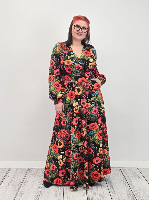 Sukienka VIOLA  jersey kolor maxi