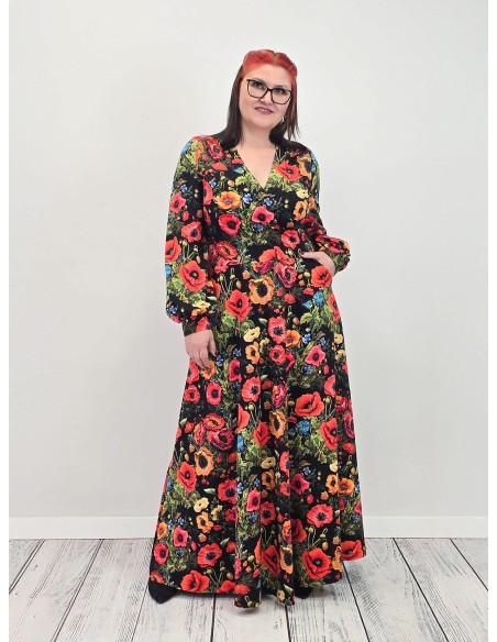 Sukienka VIOLA  jersey kolor maxi