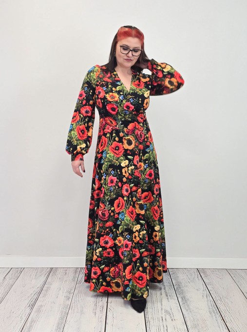 Sukienka VIOLA  jersey kolor maxi