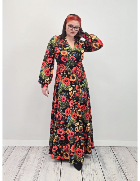 Sukienka VIOLA  jersey kolor maxi