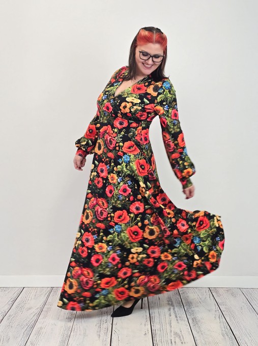 Sukienka VIOLA  jersey kolor maxi