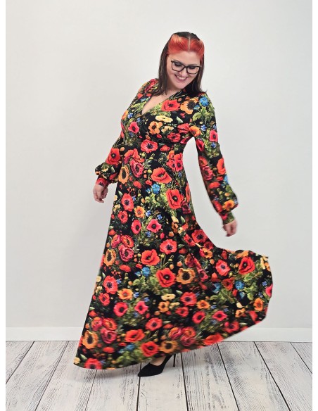 Sukienka VIOLA  jersey kolor maxi