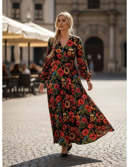 Sukienka VIOLA  jersey kolor maxi