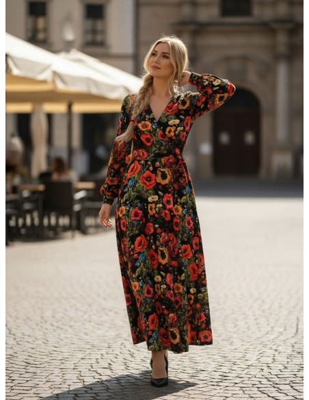 Sukienka VIOLA  jersey kolor maxi