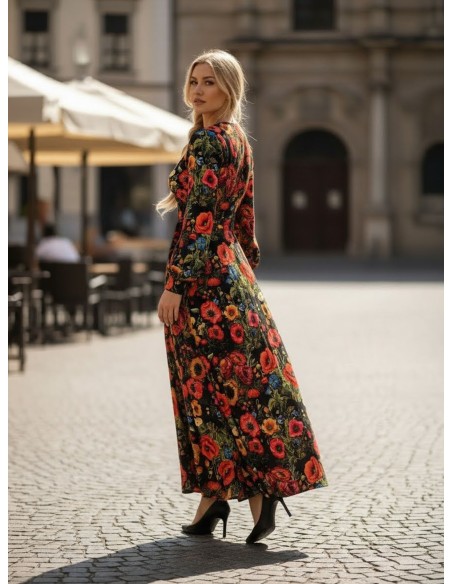 Sukienka VIOLA  jersey kolor maxi