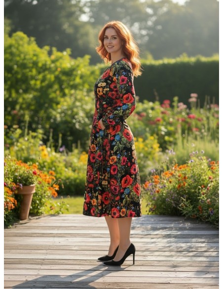 Sukienka VIOLA  jersey kolor midi