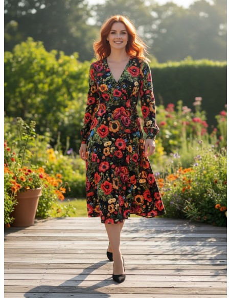 Sukienka VIOLA  jersey kolor midi