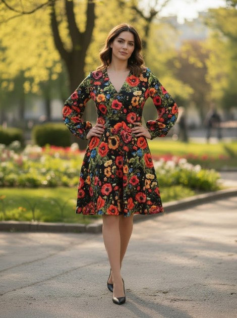 Sukienka VIOLA  jersey kolor mini