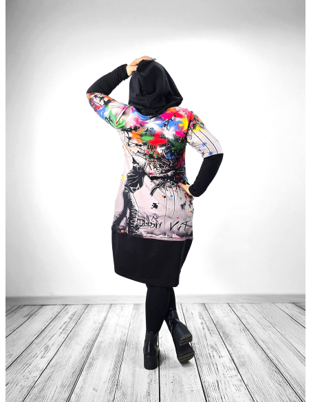 Sukienka HENIA Grafitti - S,L