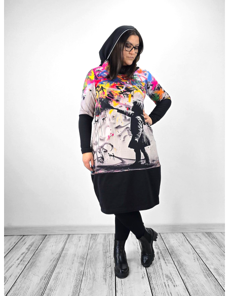 Sukienka HENIA Grafitti - S,L