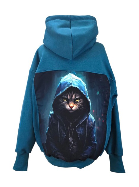 Bluza-Kameleon-kot-w-kapturze 2