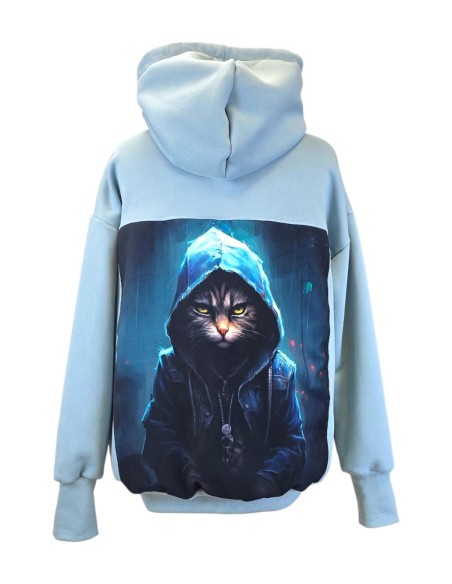 Bluza-Kameleon-kot-w-kapturze