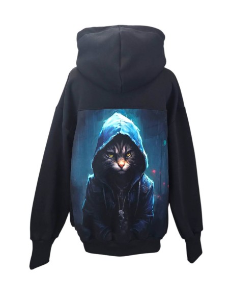 Bluza-Kameleon-kot-w-kapturze